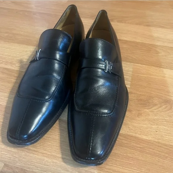 Black Cole Haan Men's Leather Loafers Size 12 - Picture 4 of 9
